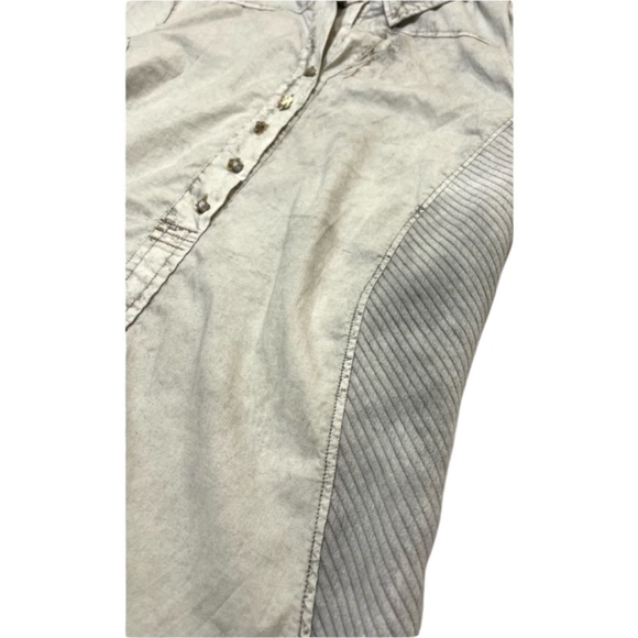 Elisa Cavaletti Button Up Down Collar Tunic Top Blouse Embellished Size Medium - Picture 5 of 9